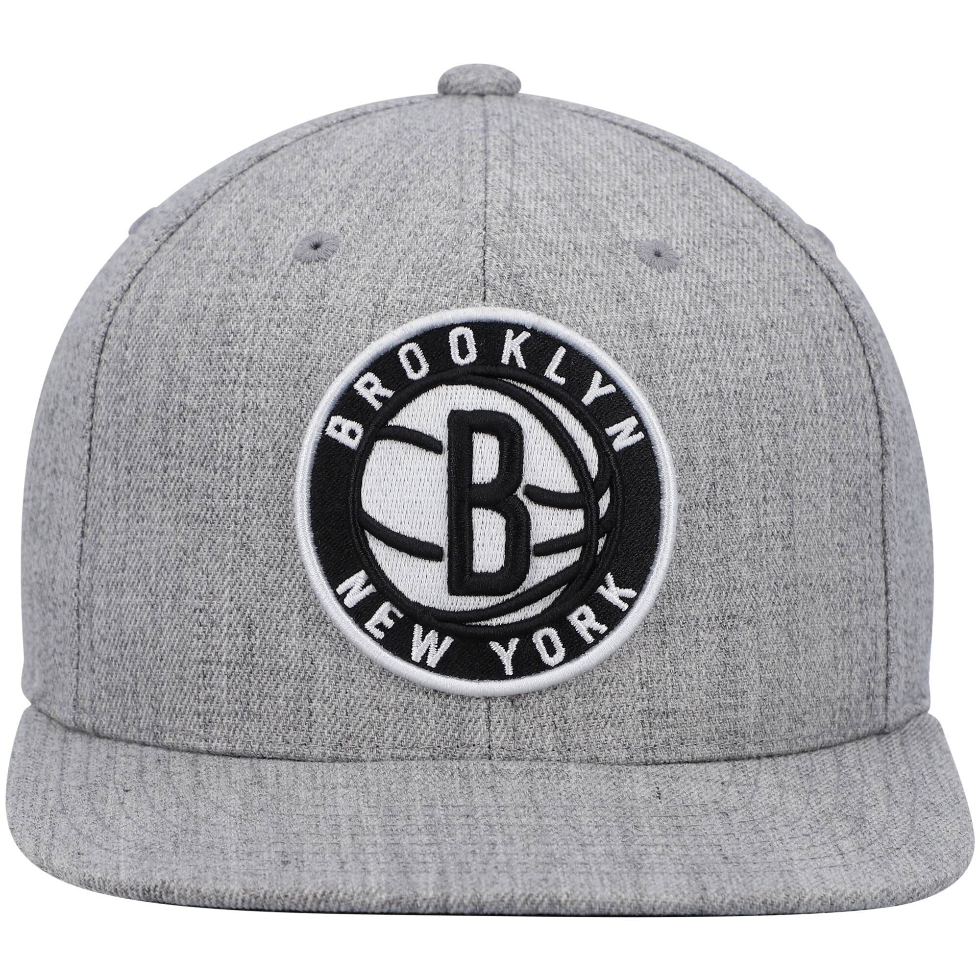Mens MITCHELL & NESS NBA TEAM HEATHER 2.0 SNAPBACK NETS