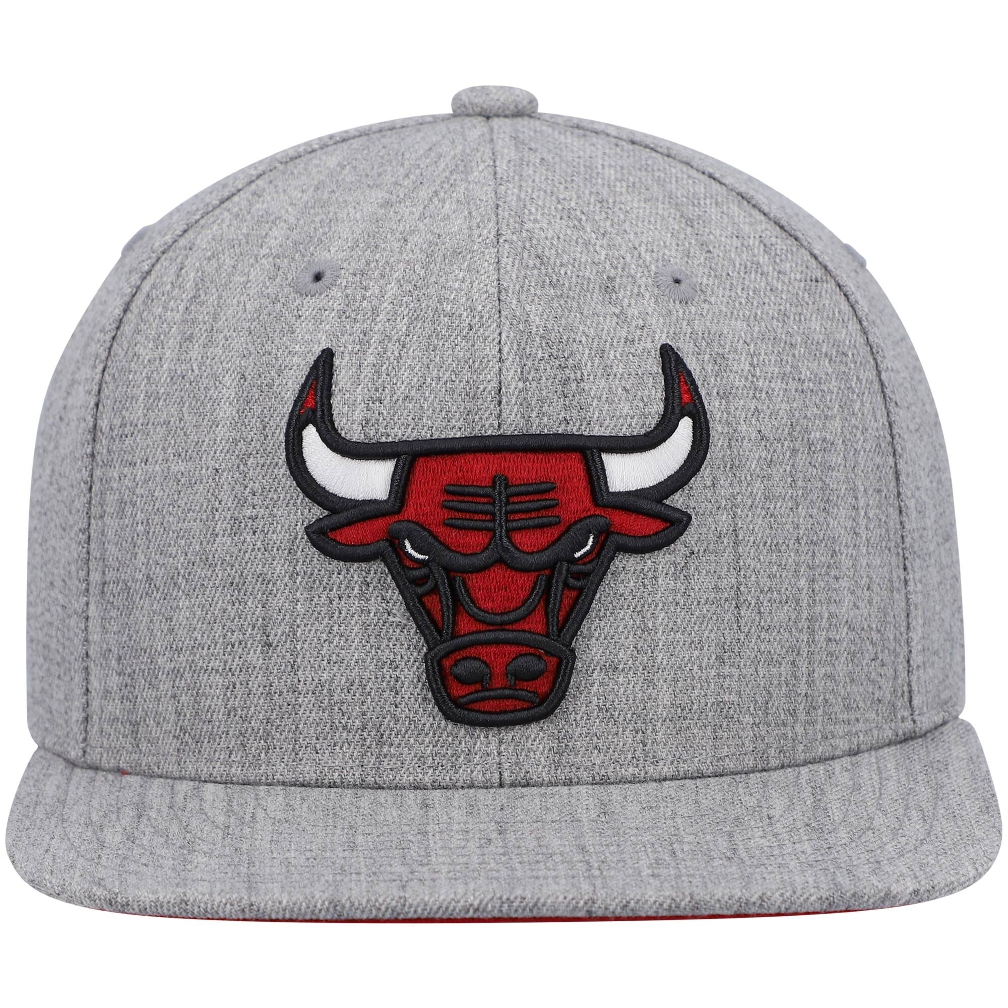 Mens MITCHELL & NESS NBA TEAM HEATHER 2.0 SNAPBACK BULLS
