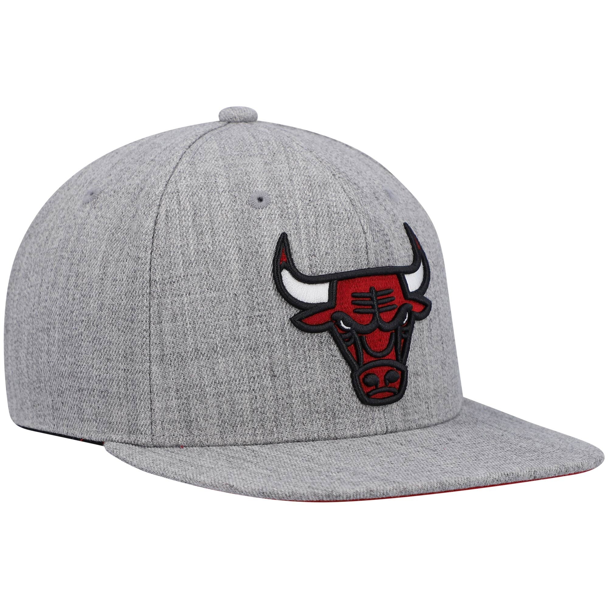 Mens MITCHELL & NESS NBA TEAM HEATHER 2.0 SNAPBACK BULLS