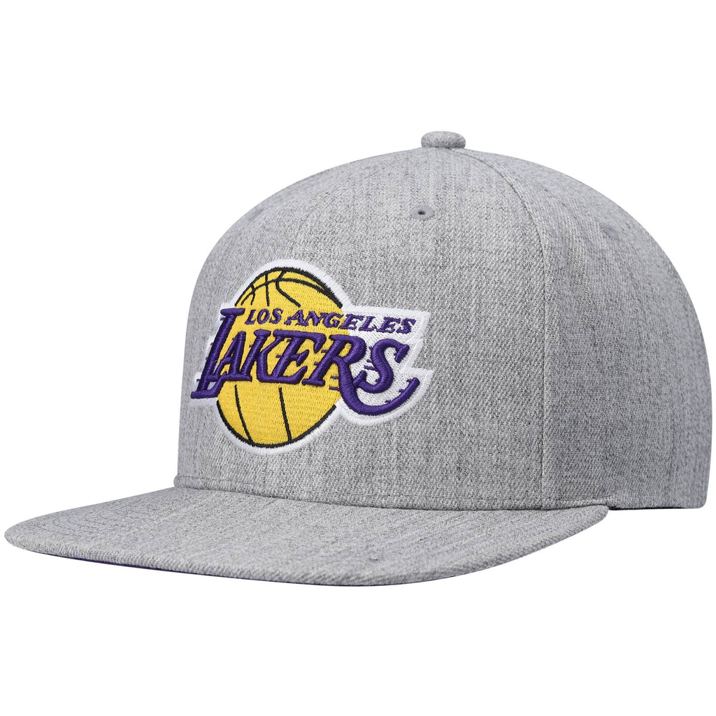 Mens MITCHELL & NESS NBA TEAM HEATHER 2.0 SNAPBACK LAKERS