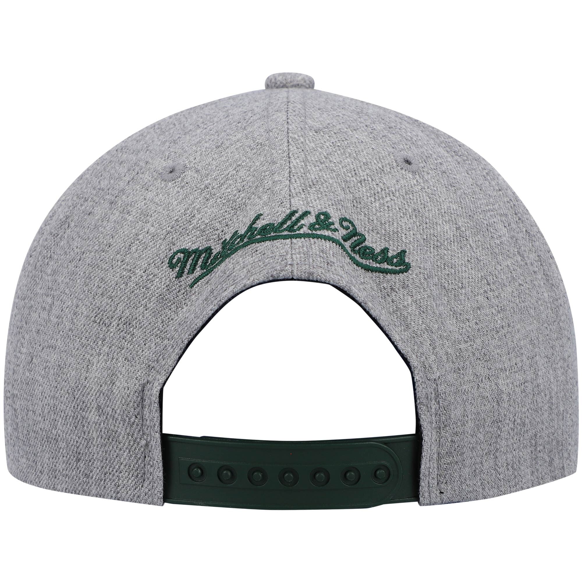 MENS MITCHELL & NESS NBA TEAM HEATHER 2.0 SNAPBACK BUCKS - GREY HEATHER