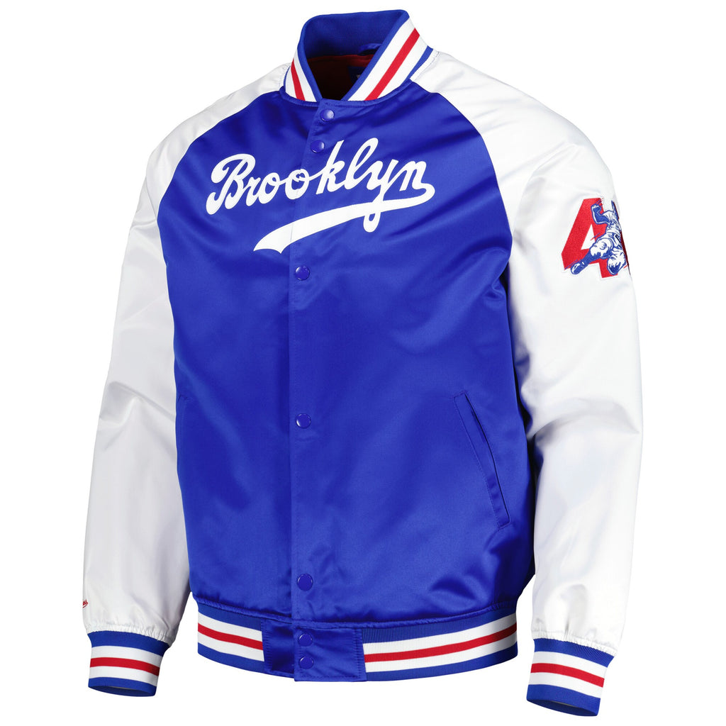 Mens Mitchell & Ness MLB LEGENDS SATIN JACKET DODGERS JACKIE ROBINSON