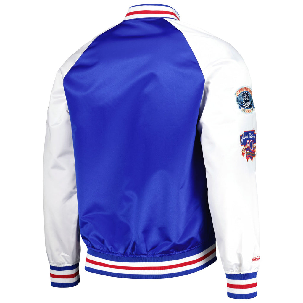 Mens Mitchell & Ness MLB LEGENDS SATIN JACKET DODGERS JACKIE ROBINSON