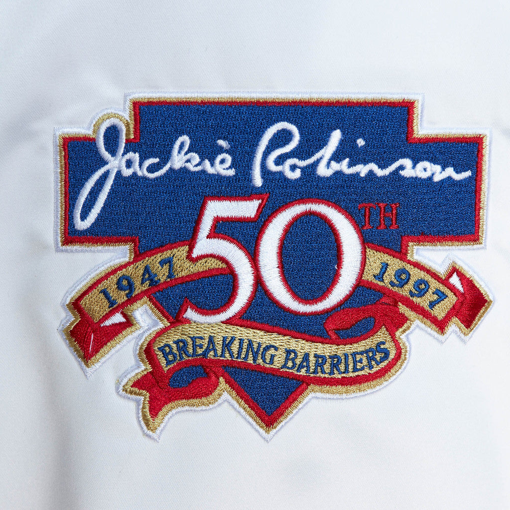 Mens Mitchell & Ness MLB LEGENDS SATIN JACKET DODGERS JACKIE ROBINSON