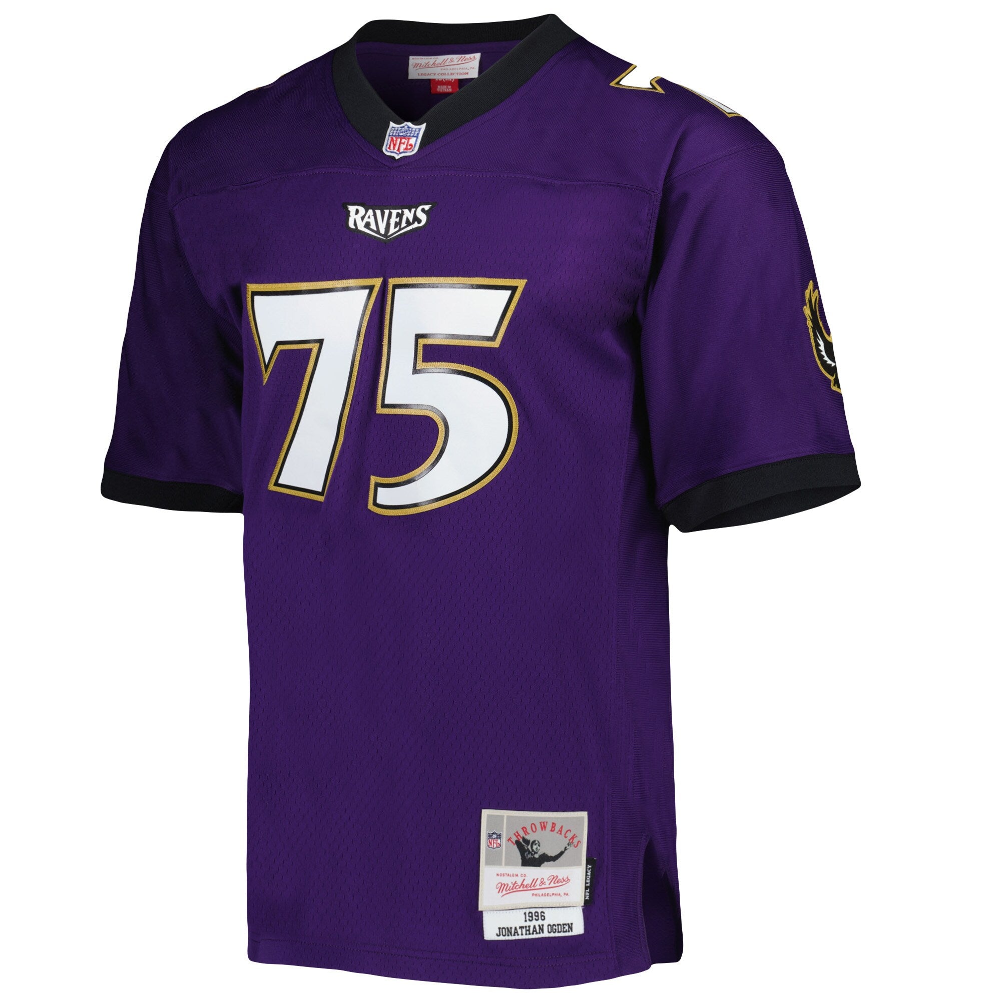 Mens Mitchell & Ness NFL REPLICA JERSEY RAVENS 1996 JONATHAN OGDEN