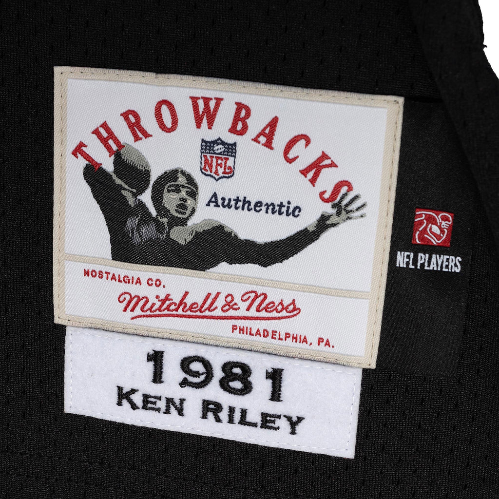 Mens Mitchell & Ness NFL DARK JERSEY BENGALS 1981 KEN RILEY
