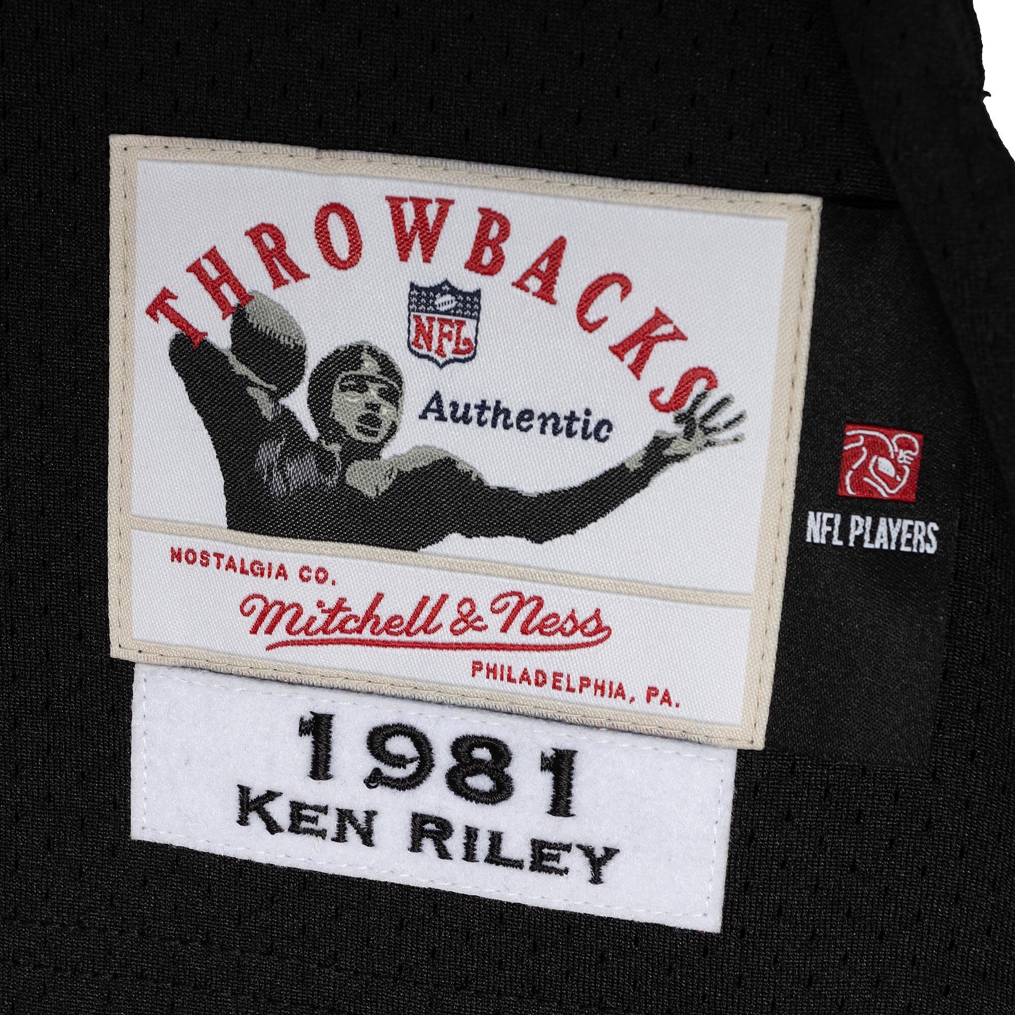 Mens Mitchell & Ness NFL DARK JERSEY BENGALS 1981 KEN RILEY