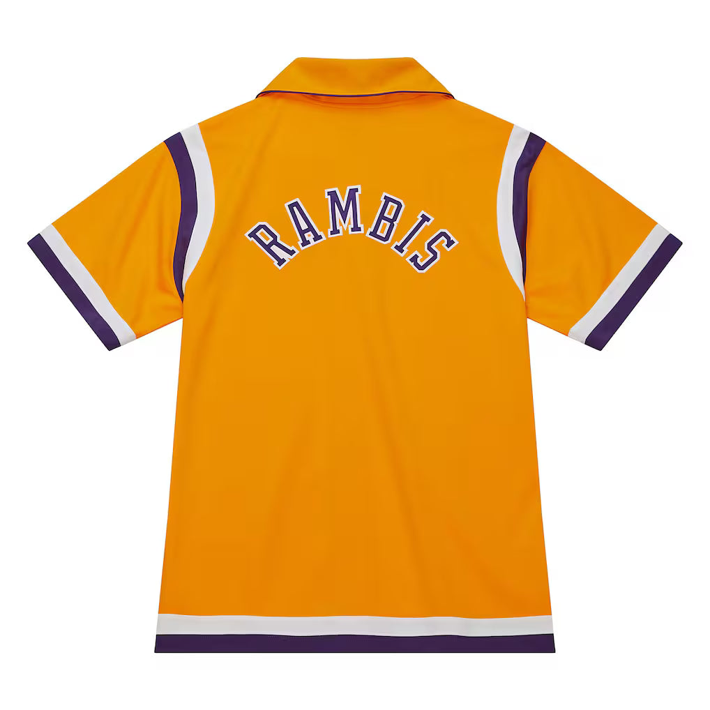 Mens Mitchell & Ness NBA AUTHENTIC SHOOTING SHIRT LAKERS 1987 KURT RAMBIS