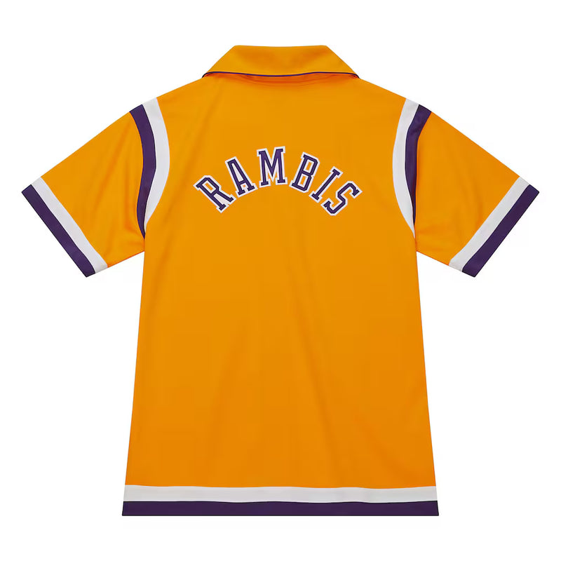 Mens Mitchell & Ness NBA AUTHENTIC SHOOTING SHIRT LAKERS 1987 KURT RAMBIS