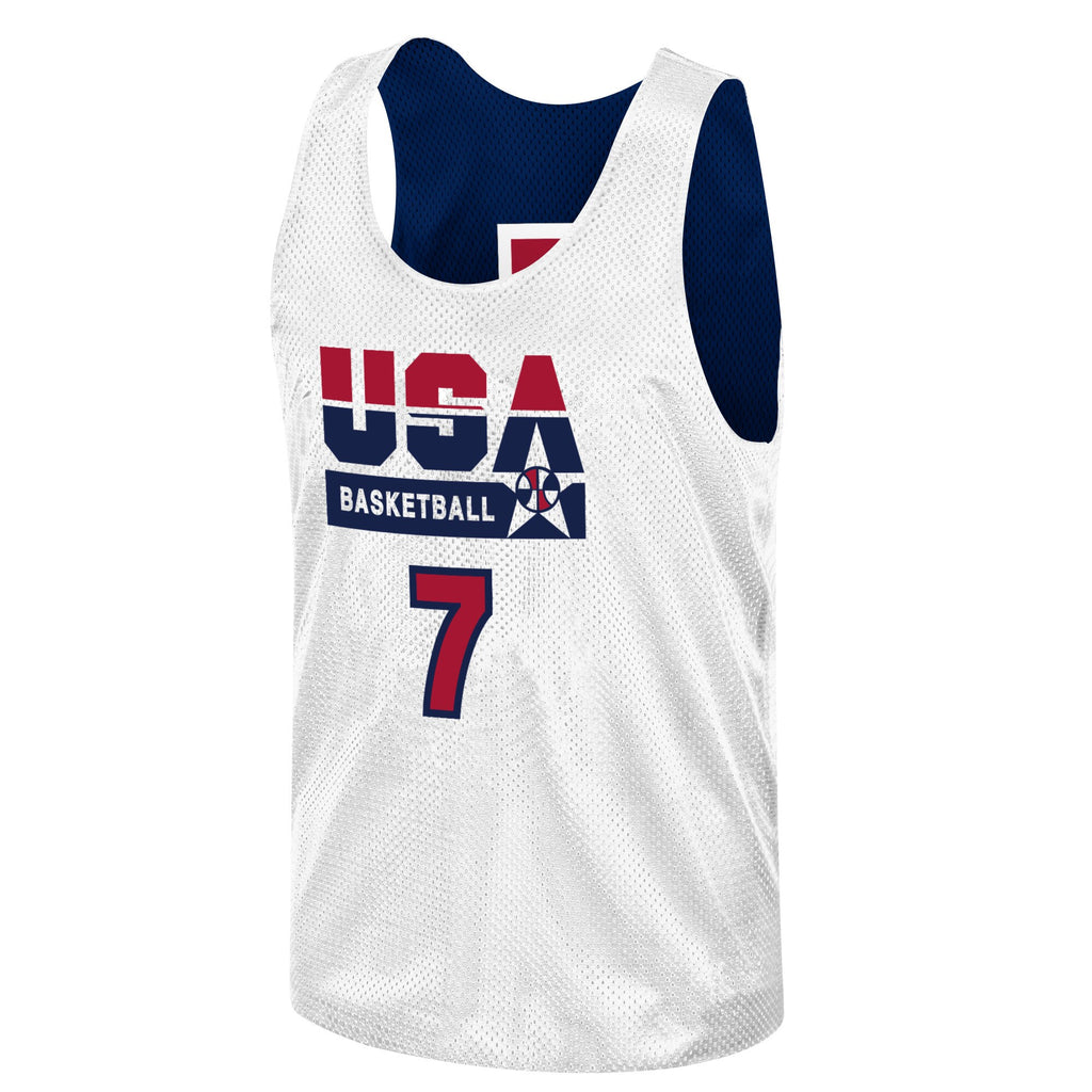 MENS MITCHELL & NESS NBA AUTHENTIC REV PRACTICE JERSEY TEAM USA 1992 LARRY BIRD