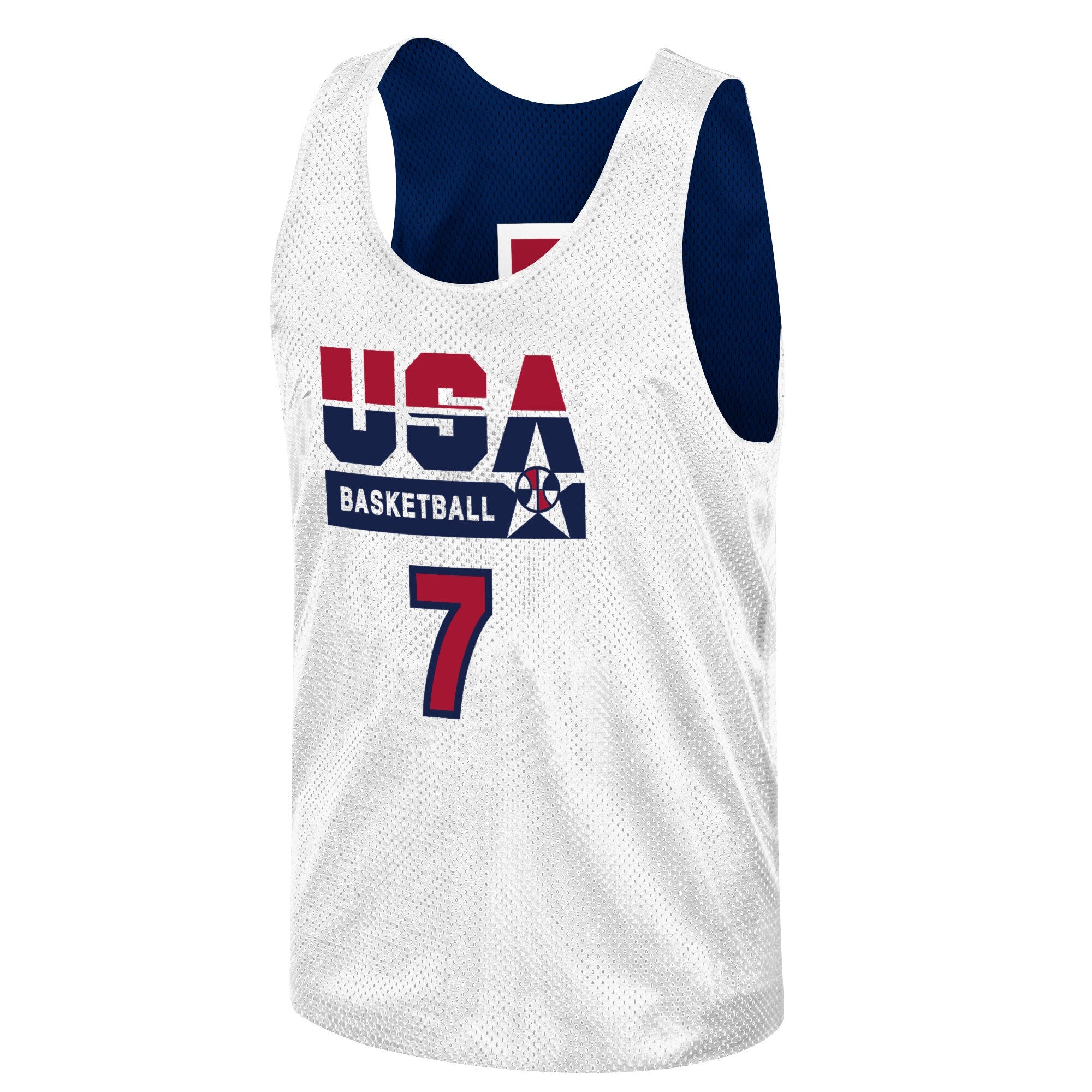 MENS MITCHELL & NESS NBA AUTHENTIC REV PRACTICE JERSEY TEAM USA 1992 LARRY BIRD