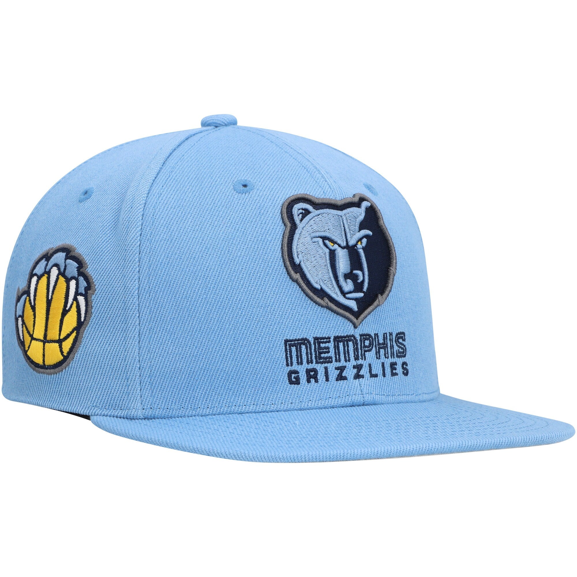 MENS MITCHELL & NESS NBA SIDE CORE 2.0 SNAPBACK GRIZZLIES - LIGHT BLUE