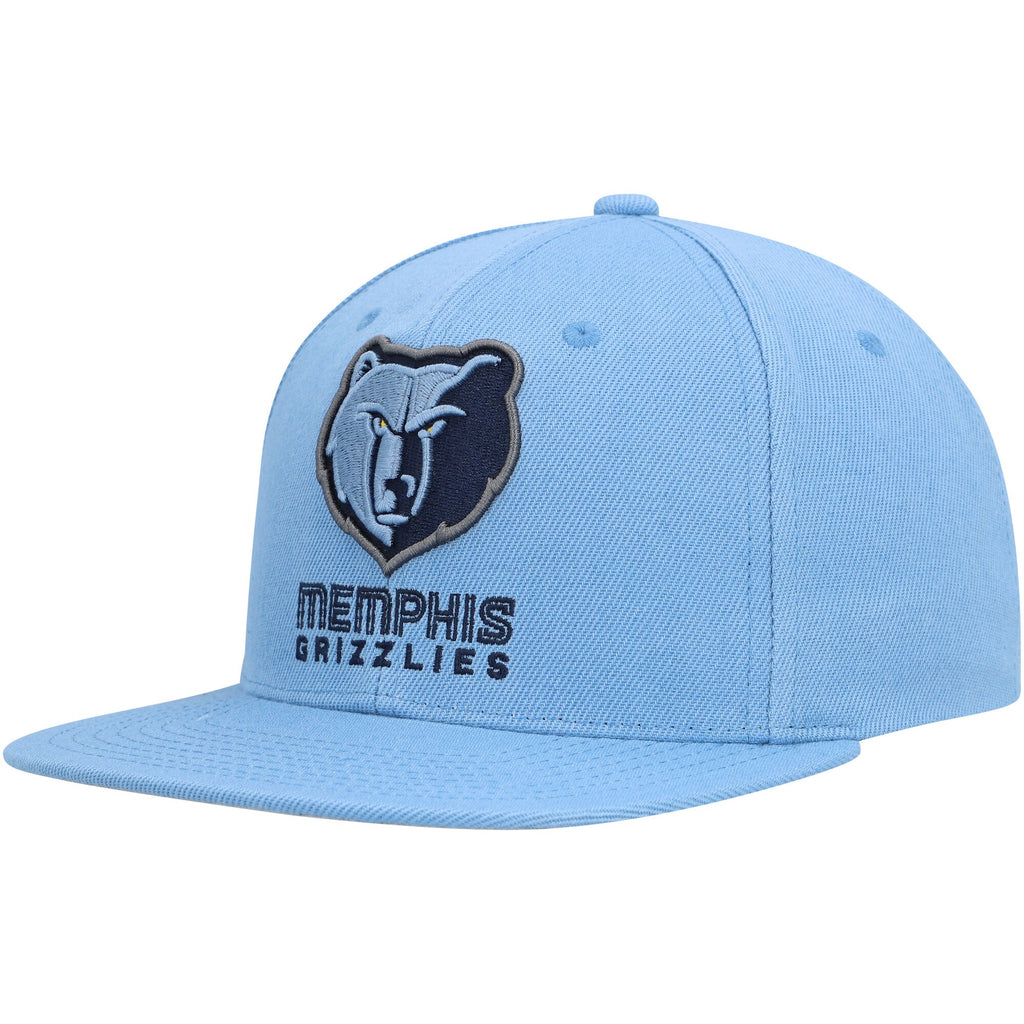 MENS MITCHELL & NESS NBA SIDE CORE 2.0 SNAPBACK GRIZZLIES - LIGHT BLUE