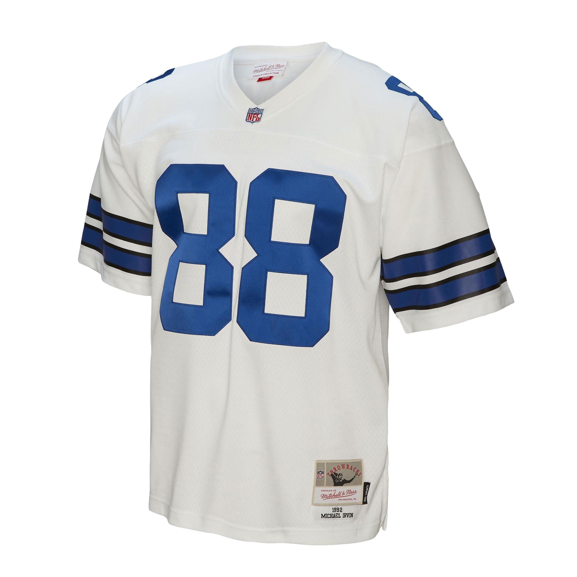 Mens Mitchell & Ness NFL WHITE JERSEY COWBOYS 1992 MICHAEL IRVIN