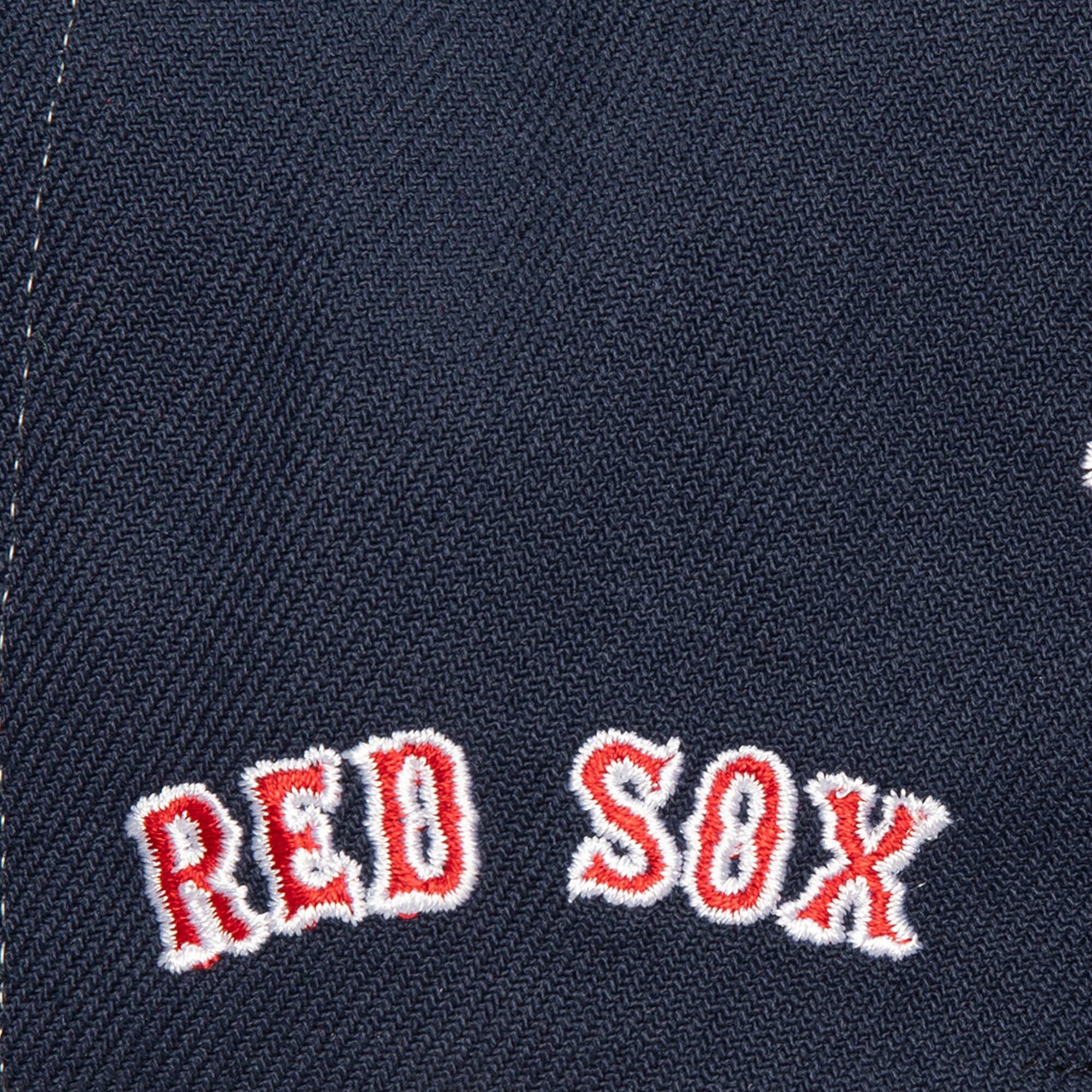 MENS MITCHELL & NESS MLB FULL FRONTAL SNAPBACK RED SOX - NAVY