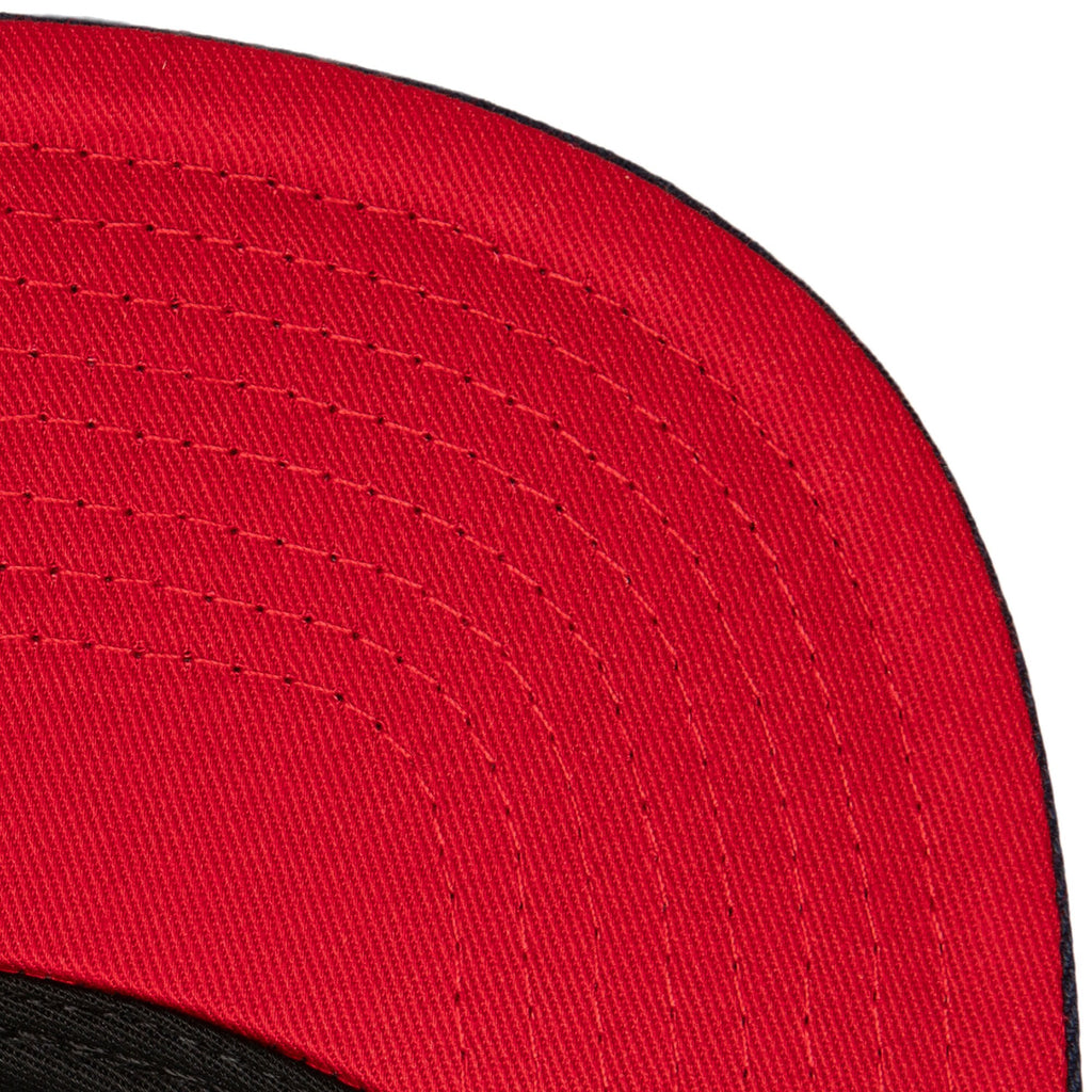 MENS MITCHELL & NESS MLB FULL FRONTAL SNAPBACK RED SOX - NAVY