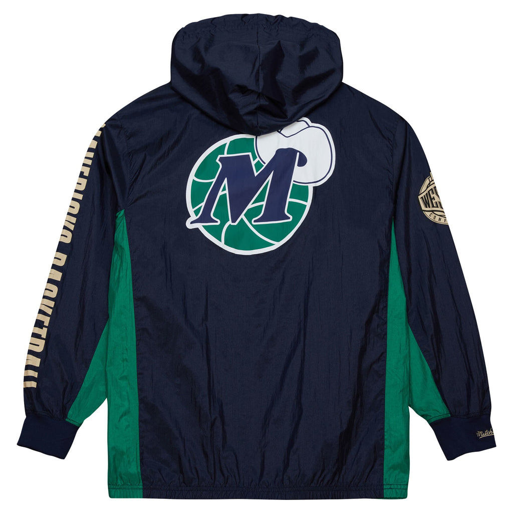 MENS MITCHELL & NESS NBA TEAM OG 2.0 ANORAK WINDBREAKER VINTAGE LOGO MAVERICKS