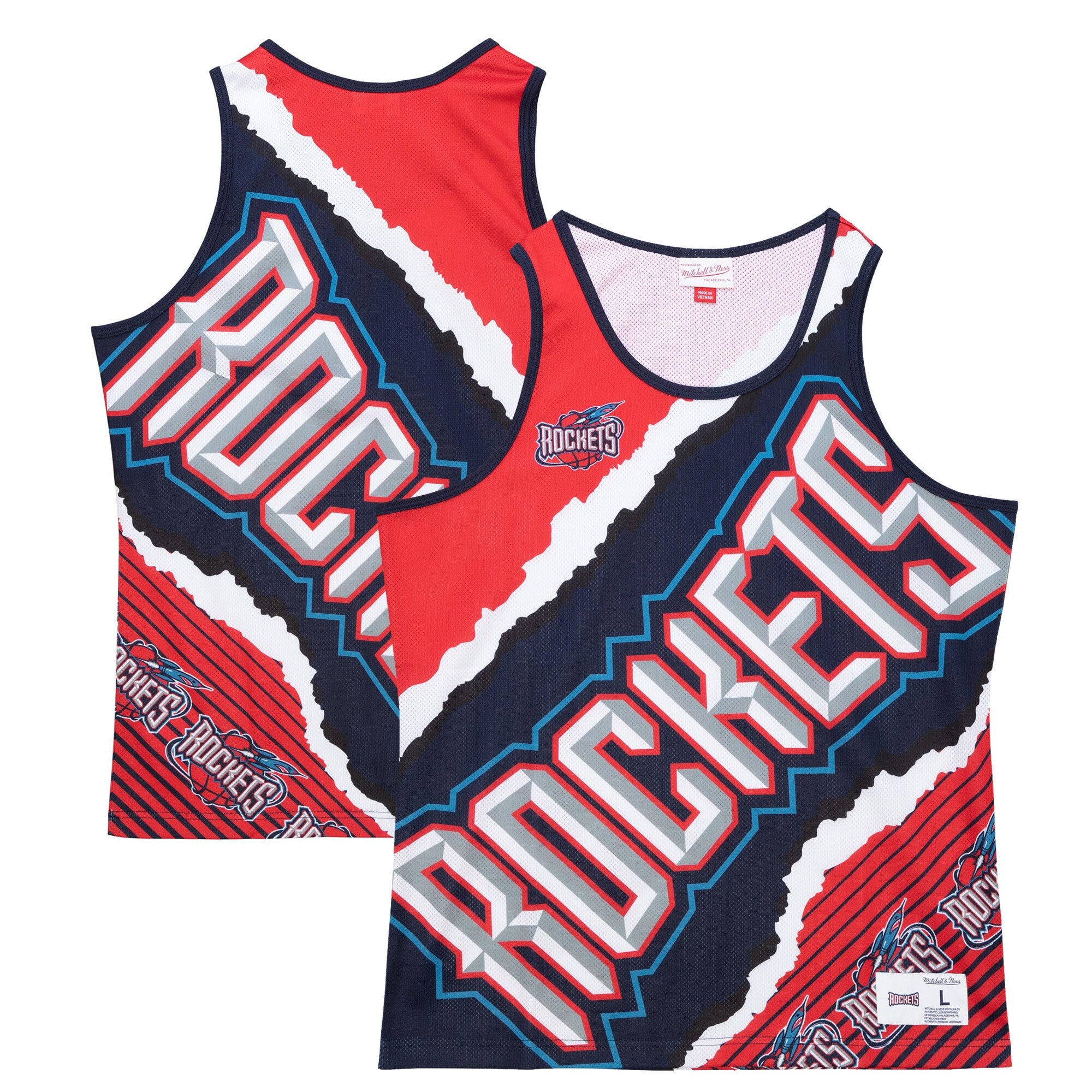MENS MITCHELL & NESS JUMBOTRON 2.0 SUBLIMATED TANK ROCKETS