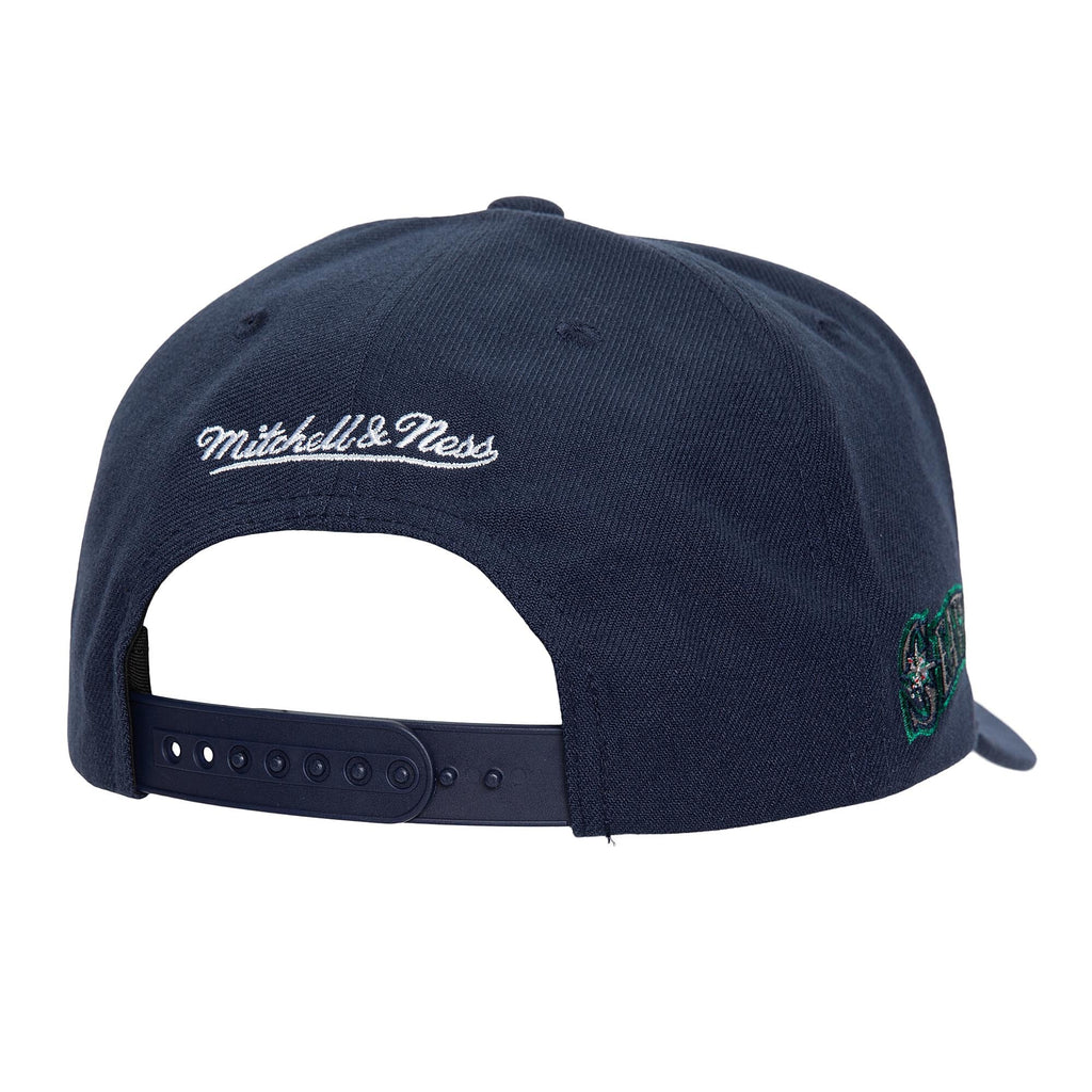 Mens Mitchell & Ness MLB BP MESH HOOK PRO SNAPBACK COOP MARINERS