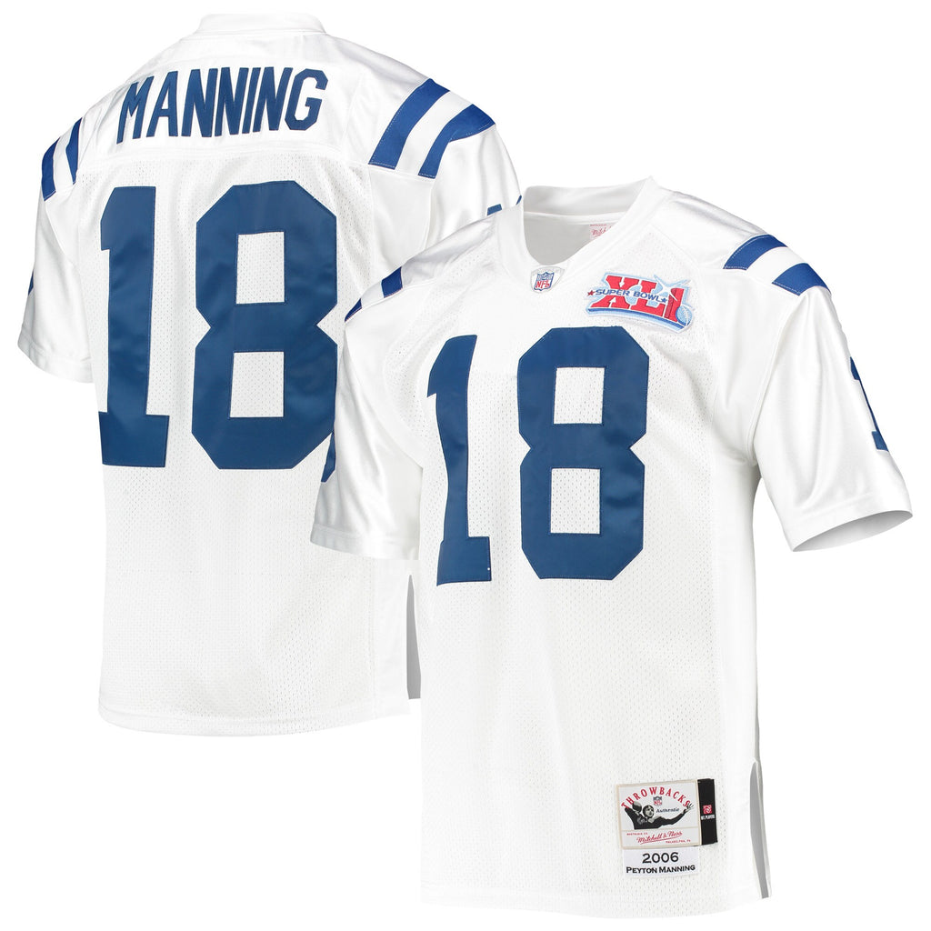 Mens Mitchell & Ness NFL SUPER BOWL JERSEY COLTS 2006 PEYTON MANNING