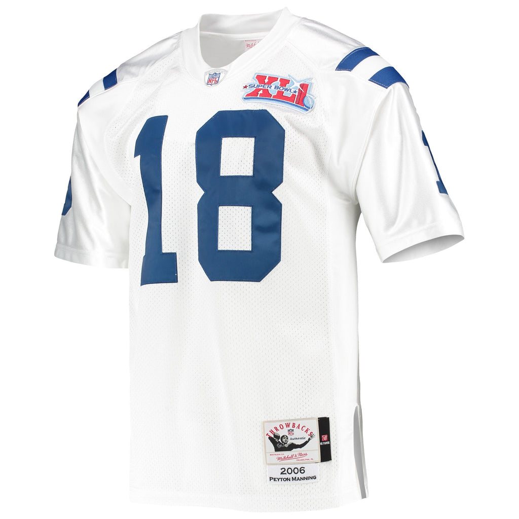 Mens Mitchell & Ness NFL SUPER BOWL JERSEY COLTS 2006 PEYTON MANNING