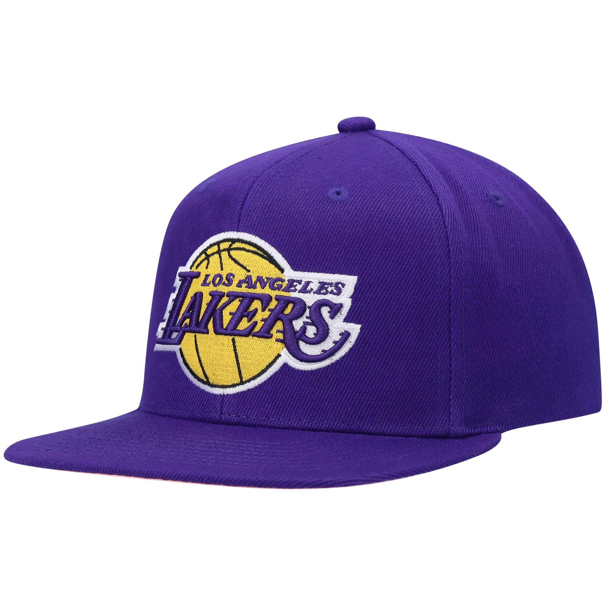 [6HSSSH21228-LALPURP] MENS MITCHELL & NESS NBA LA LAKERS ALL LOVE SNAPBACK
