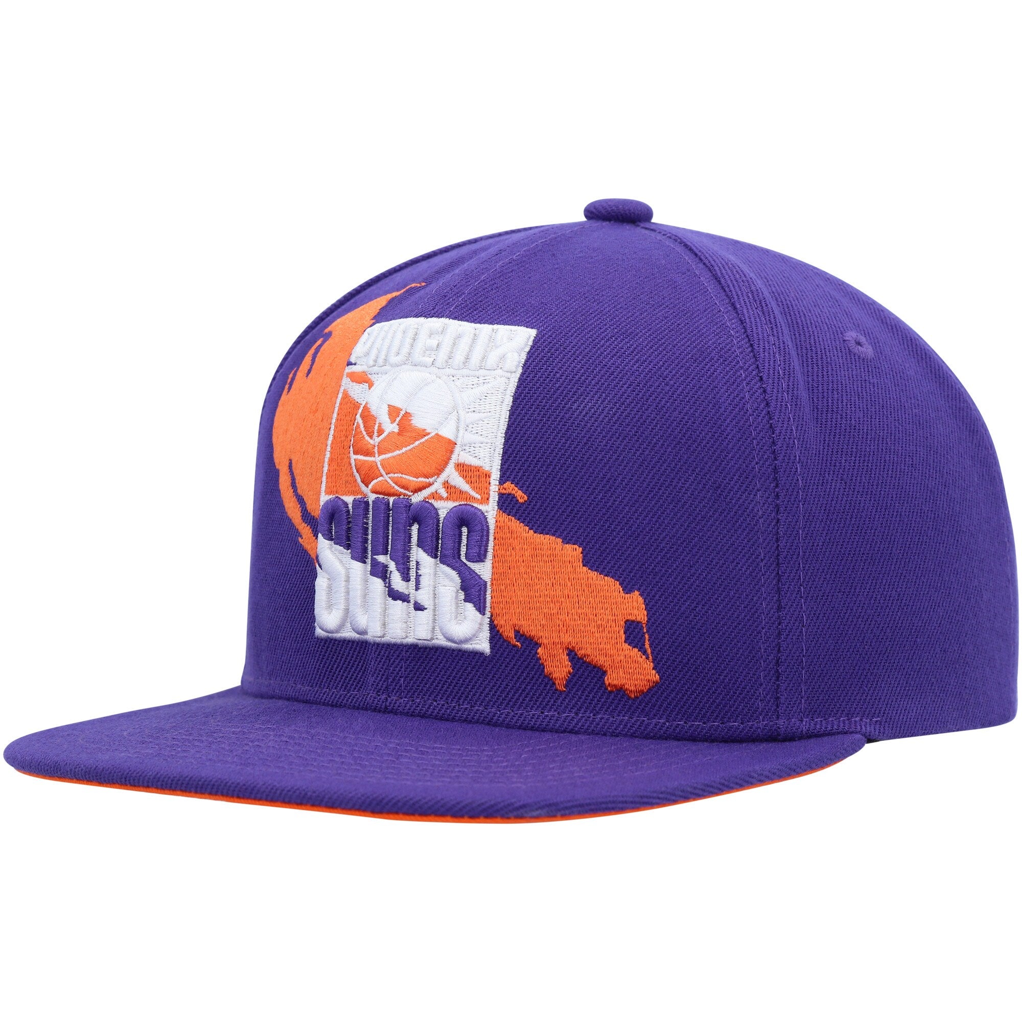 MENS MITCHELL & NESS NBA PAINT BY NUMBER SNAPBACK HWC SUNS - PURPLE