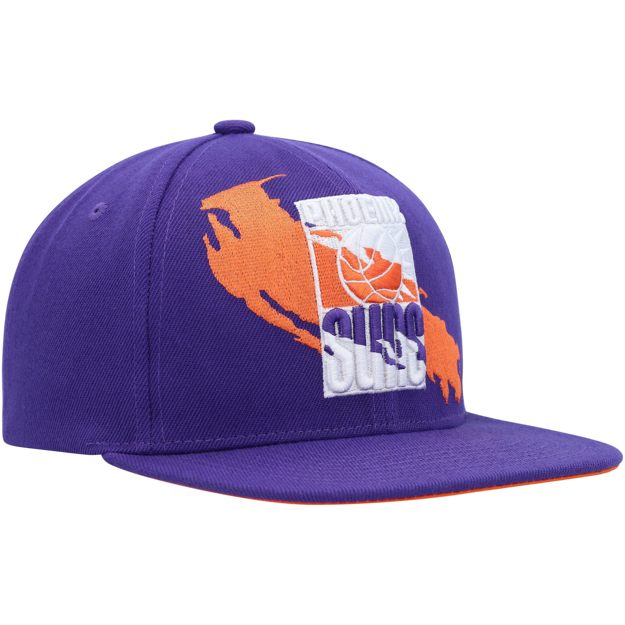 MENS MITCHELL & NESS NBA PAINT BY NUMBER SNAPBACK HWC SUNS - PURPLE