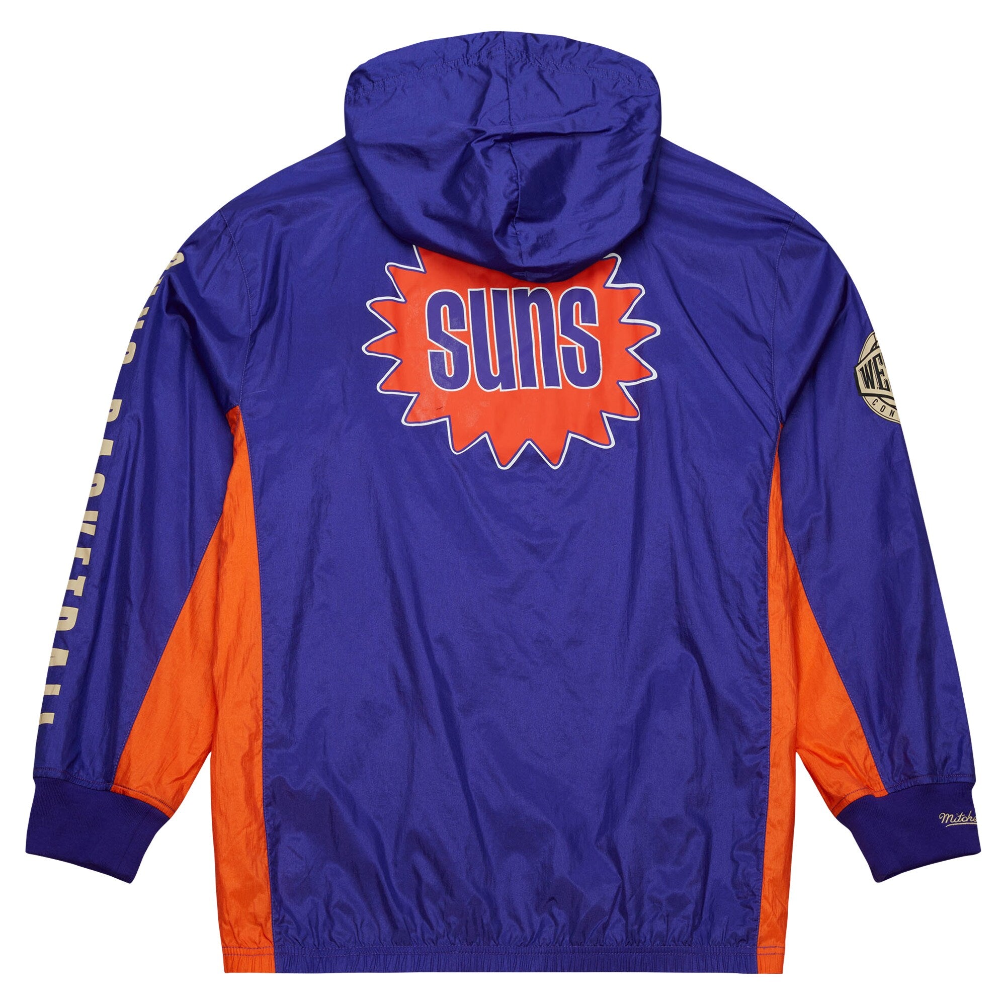 MENS MITCHELL & NESS NBA TEAM OG 2.0 ANORAK WINDBREAKER VINTAGE LOGO SUNS