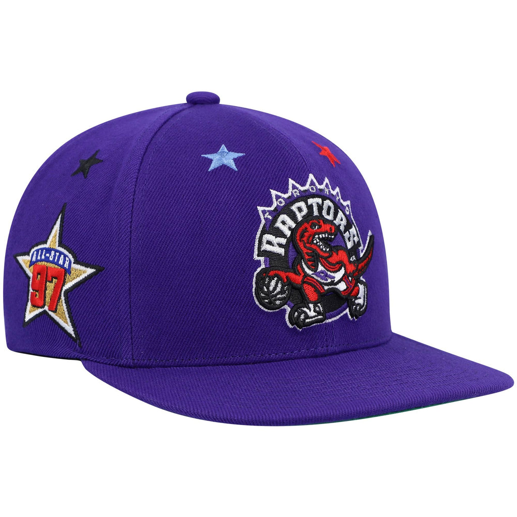 MENS MITCHELL & NESS NBA 1997 TOP STAR SNAPBACK HWC RAPTORS - PURPLE