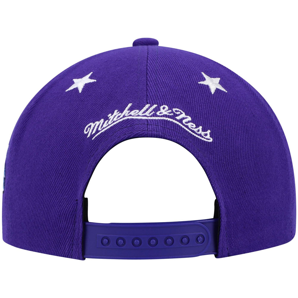 MENS MITCHELL & NESS NBA 1997 TOP STAR SNAPBACK HWC RAPTORS - PURPLE