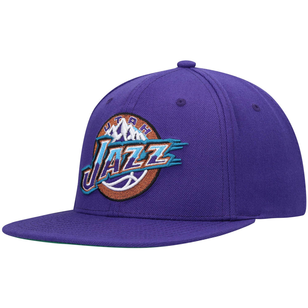 [HHSS3258-UJAYYPPPPURP] MENS MITCHELL & NESS NBA TEAM GROUND 2 SNAPBACK HWC JAZZ