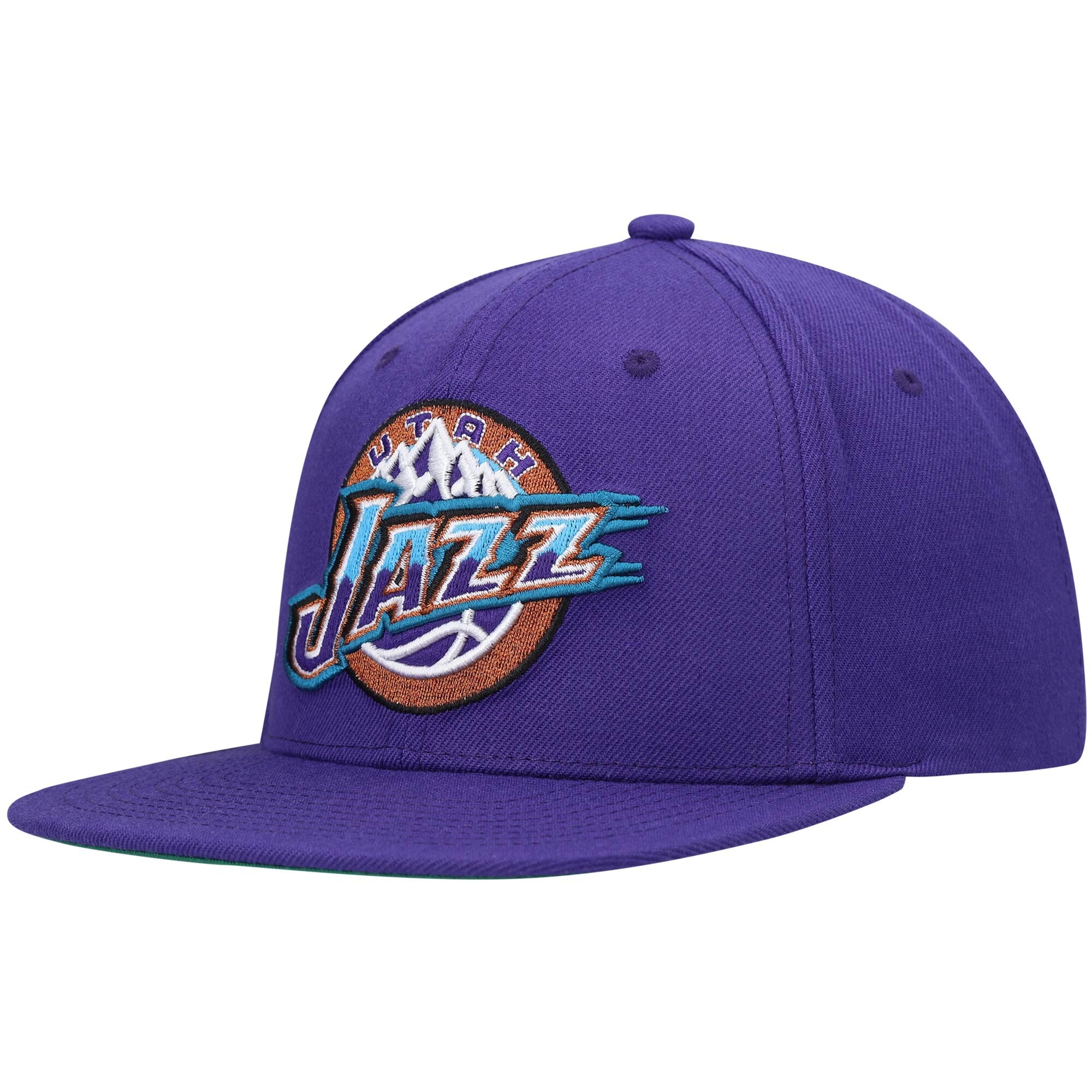 [HHSS3258-UJAYYPPPPURP] MENS MITCHELL & NESS NBA TEAM GROUND 2 SNAPBACK HWC JAZZ