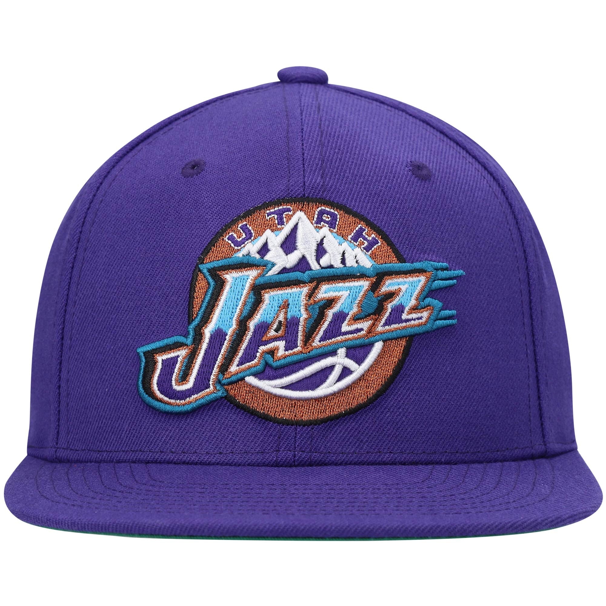 [HHSS3258-UJAYYPPPPURP] MENS MITCHELL & NESS NBA TEAM GROUND 2 SNAPBACK HWC JAZZ