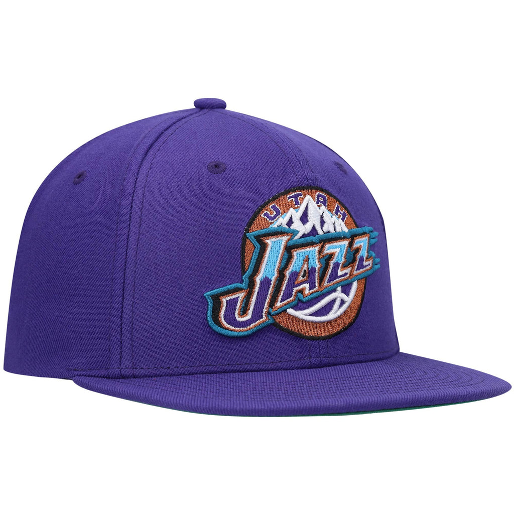 [HHSS3258-UJAYYPPPPURP] MENS MITCHELL & NESS NBA TEAM GROUND 2 SNAPBACK HWC JAZZ
