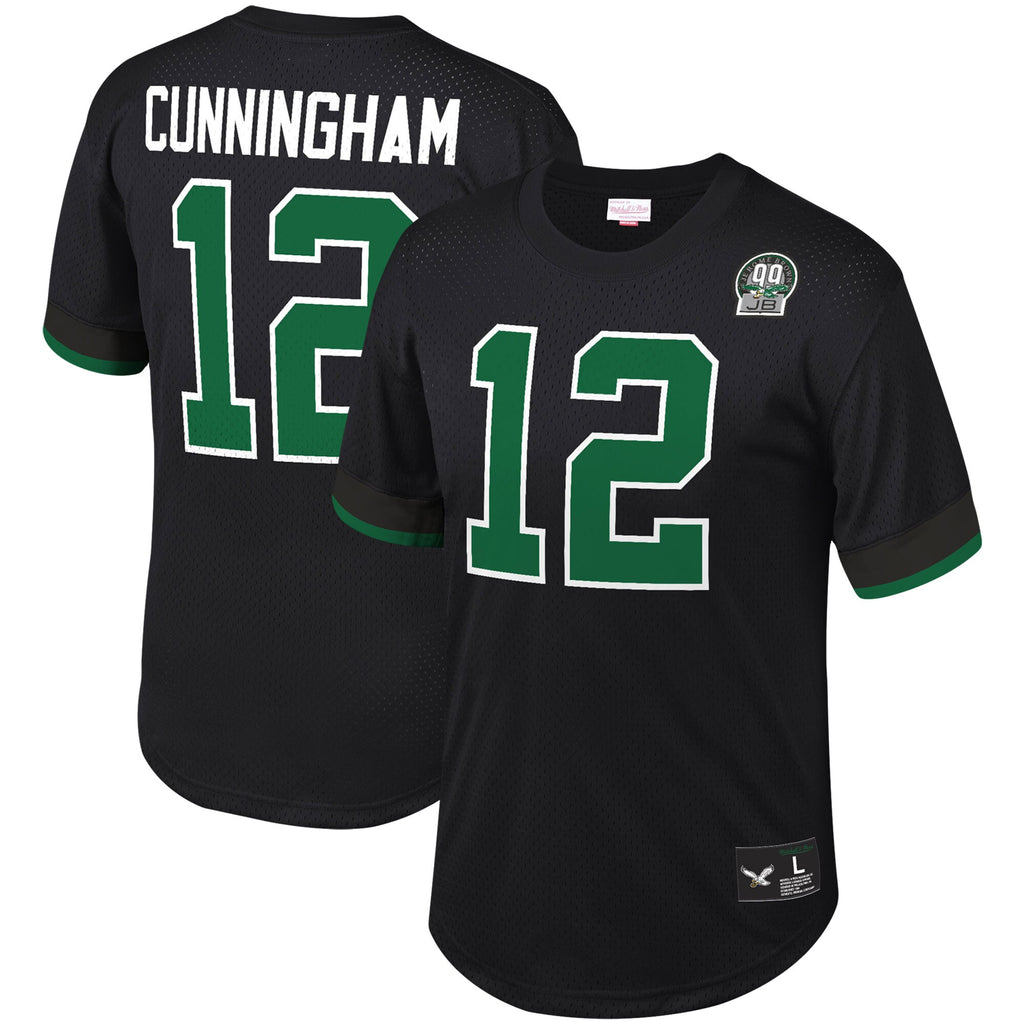 Mens Mitchell & Ness NFL N&N MESH CREWNECK EAGLES 1992 RANDALL CUNNINGHAM