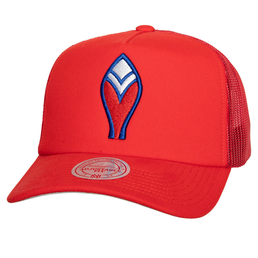 MENS MITCHELL & NESS MLB CURVEBALL TRUCKER COOP BRAVES - RED