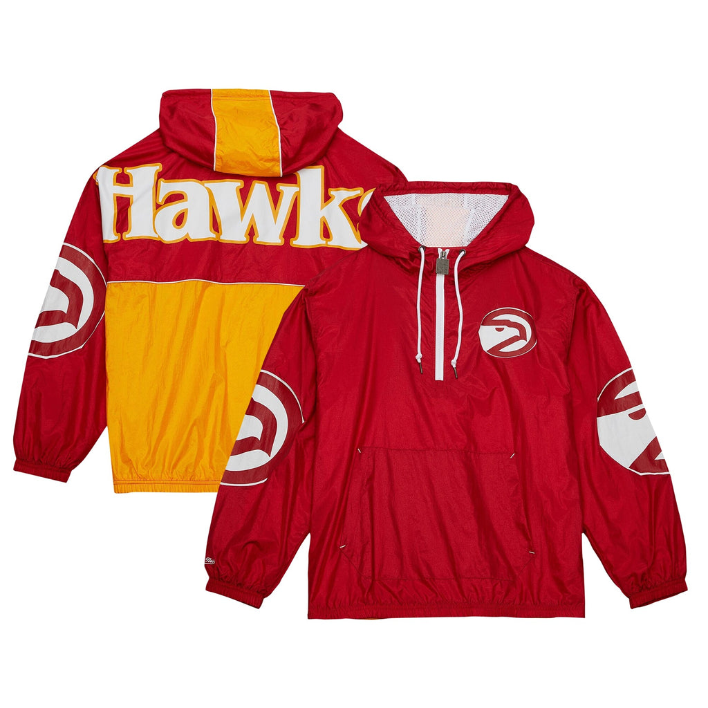 MENS MITCHELL & NESS NBA TEAM OG 2.0 ANORAK WINDBREAKER HAWKS