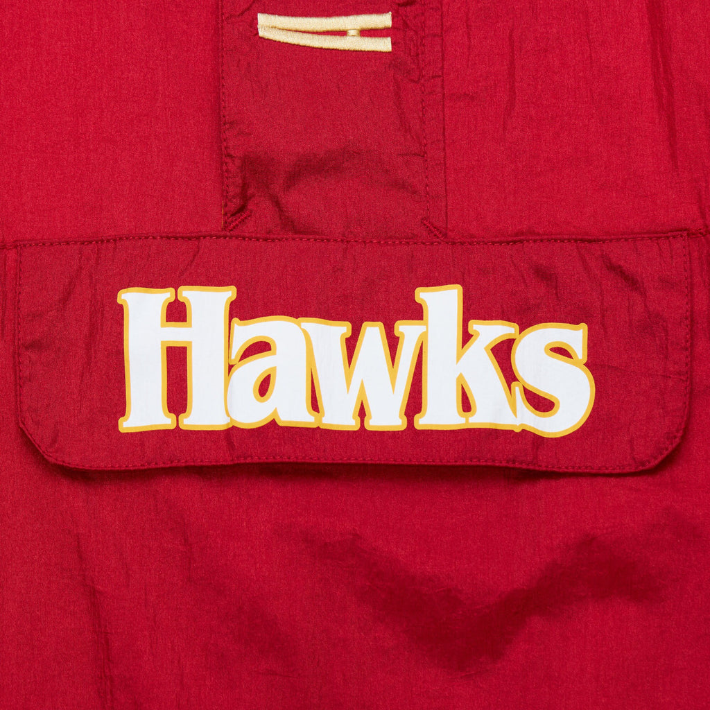 MENS MITCHELL & NESS NBA TEAM OG 2.0 ANORAK WINDBREAKER VINTAGE LOGO HAWKS