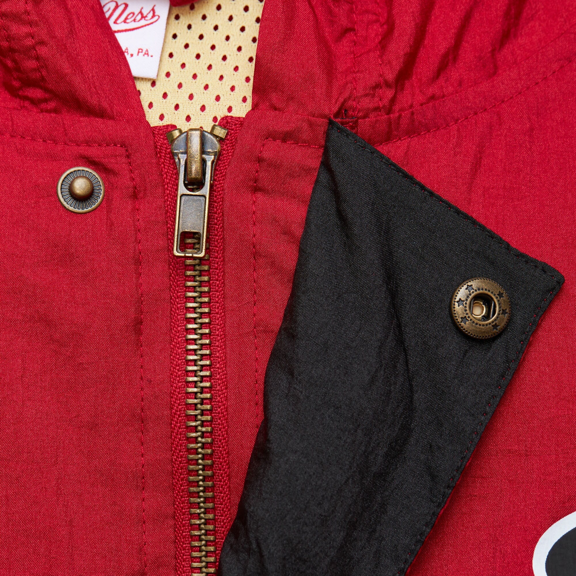 MENS MITCHELL & NESS NBA TEAM OG 2.0 ANORAK WINDBREAKER VINTAGE LOGO BULLS