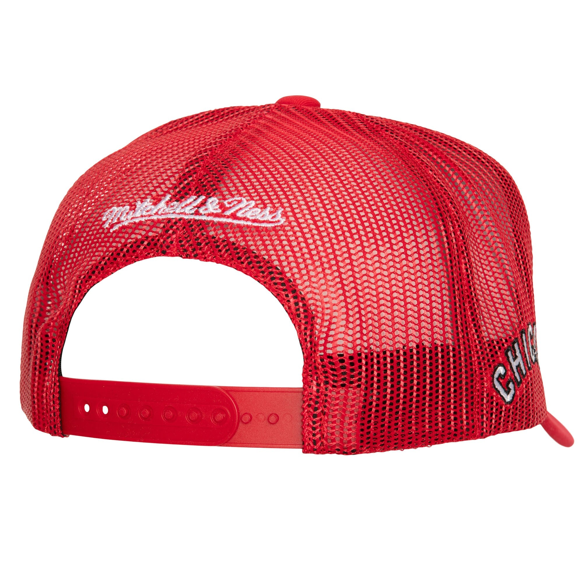 MENS MITCHELL & NESS MLB CURVEBALL TRUCKER COOP WHITE SOX - RED