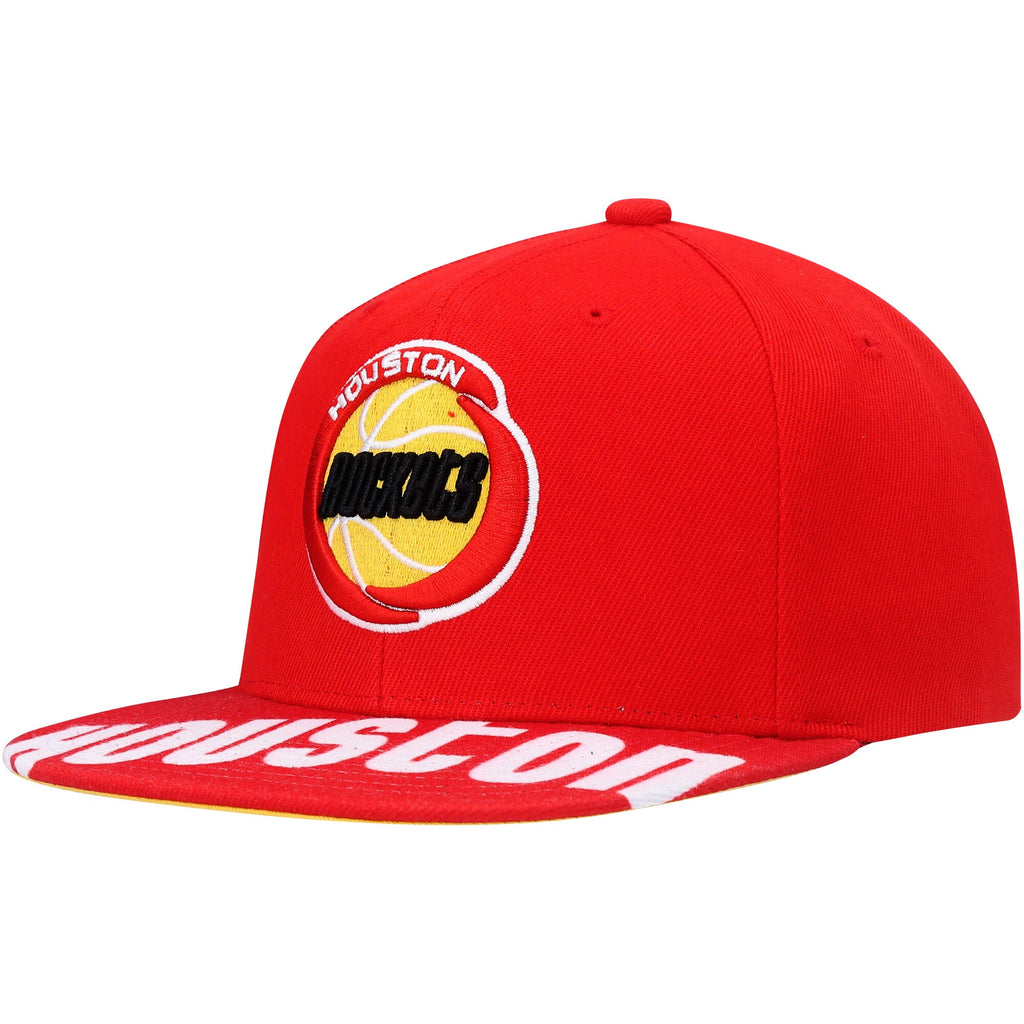 MENS MITCHELL & NESS NBA SWINGMAN POP SNAPBACK HWC ROCKETS - RED