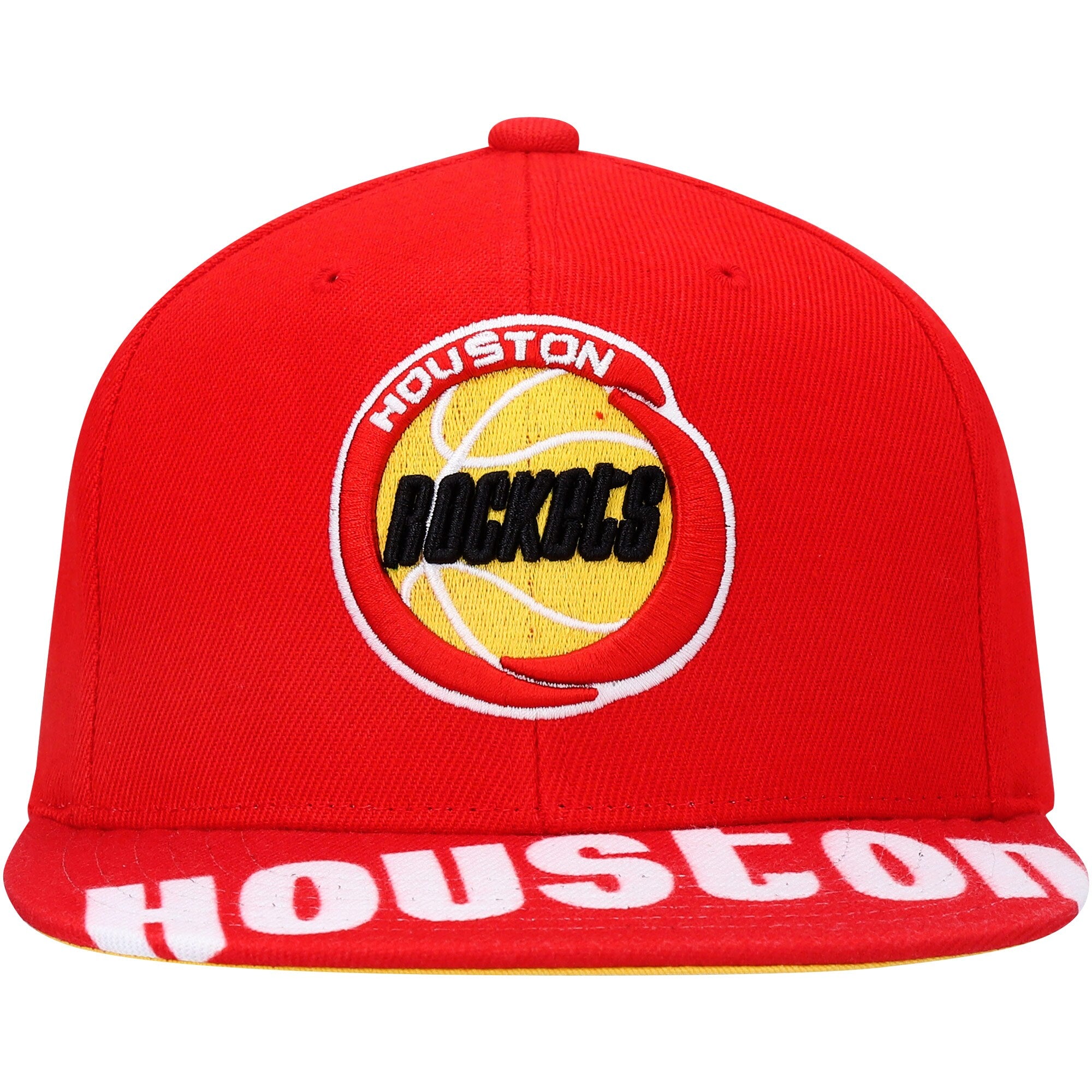 MENS MITCHELL & NESS NBA SWINGMAN POP SNAPBACK HWC ROCKETS - RED