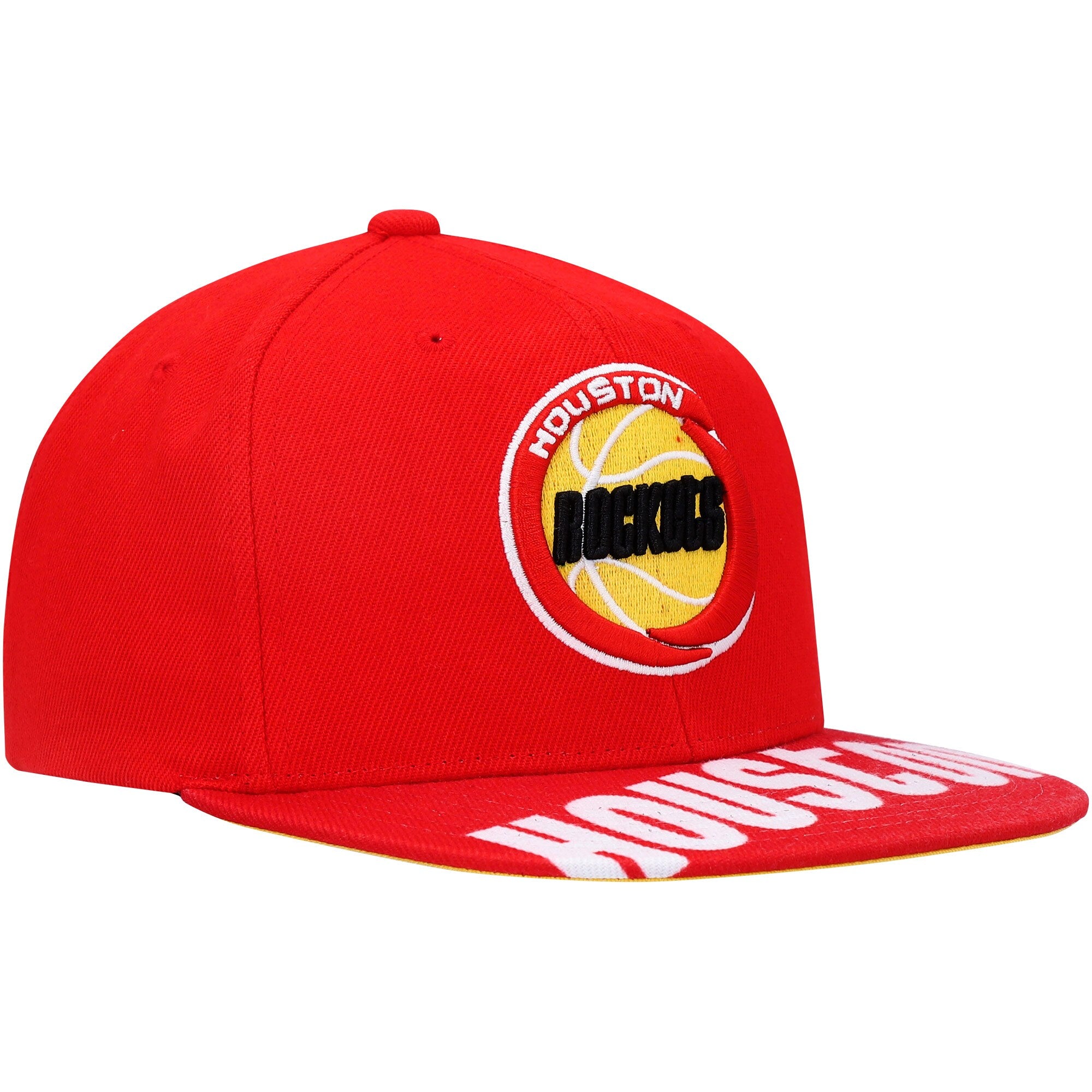 MENS MITCHELL & NESS NBA SWINGMAN POP SNAPBACK HWC ROCKETS - RED