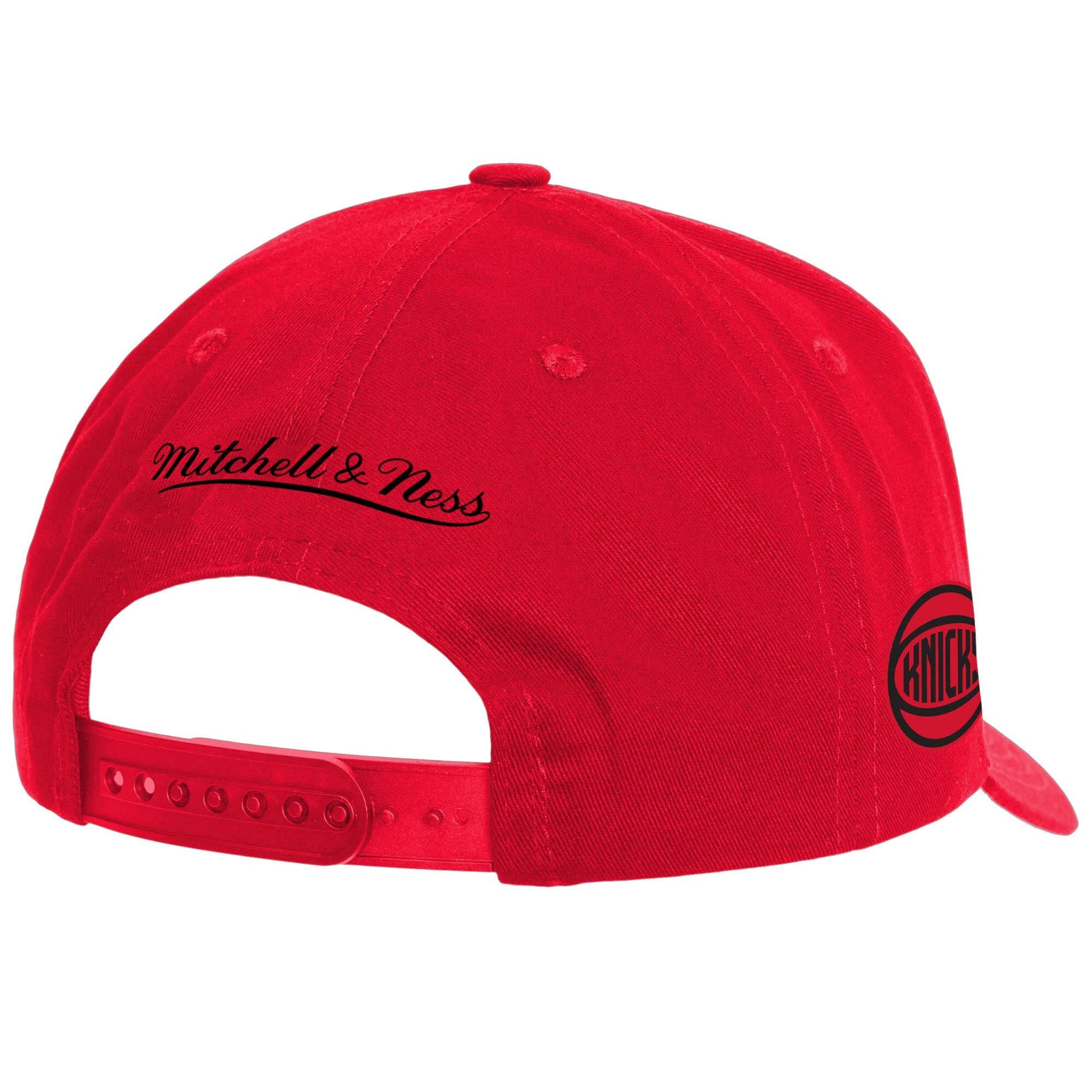 MENS MITCHELL & NESS NBA FIRE RED PRO SNAPBACK KNICKS - RED