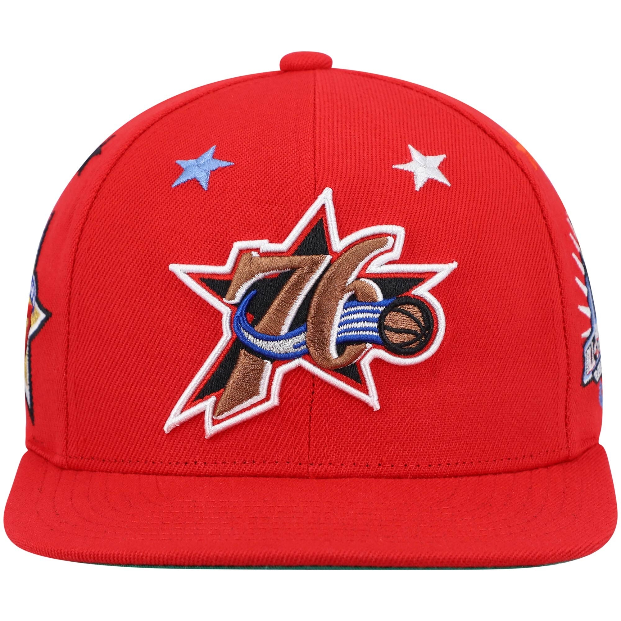MENS MITCHELL & NESS NBA 1997 TOP STAR SNAPBACK HWC 76ERS - RED