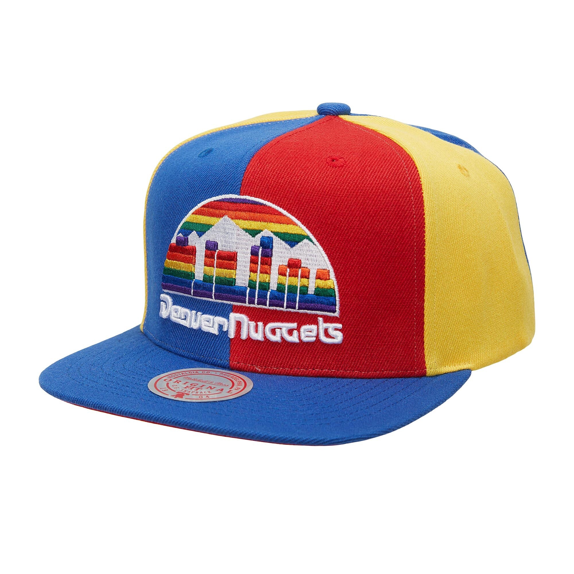 Mens MITCHELL & NESS NBA PINWHEEL SNAPBACK HWC NUGGETS