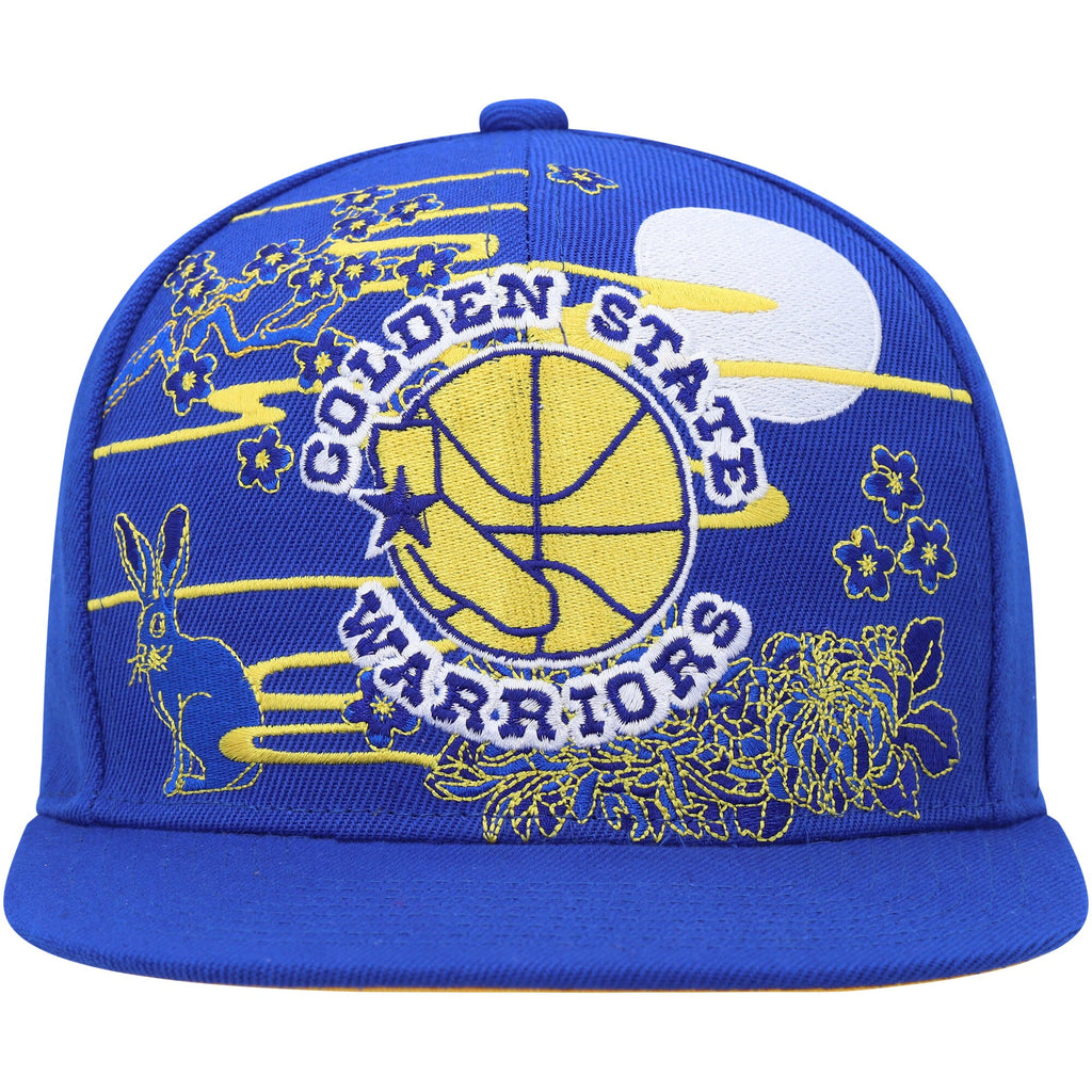 MENS MITCHELL & NESS NBA AH SNAPBACK HWC WARRIORS - BLUE