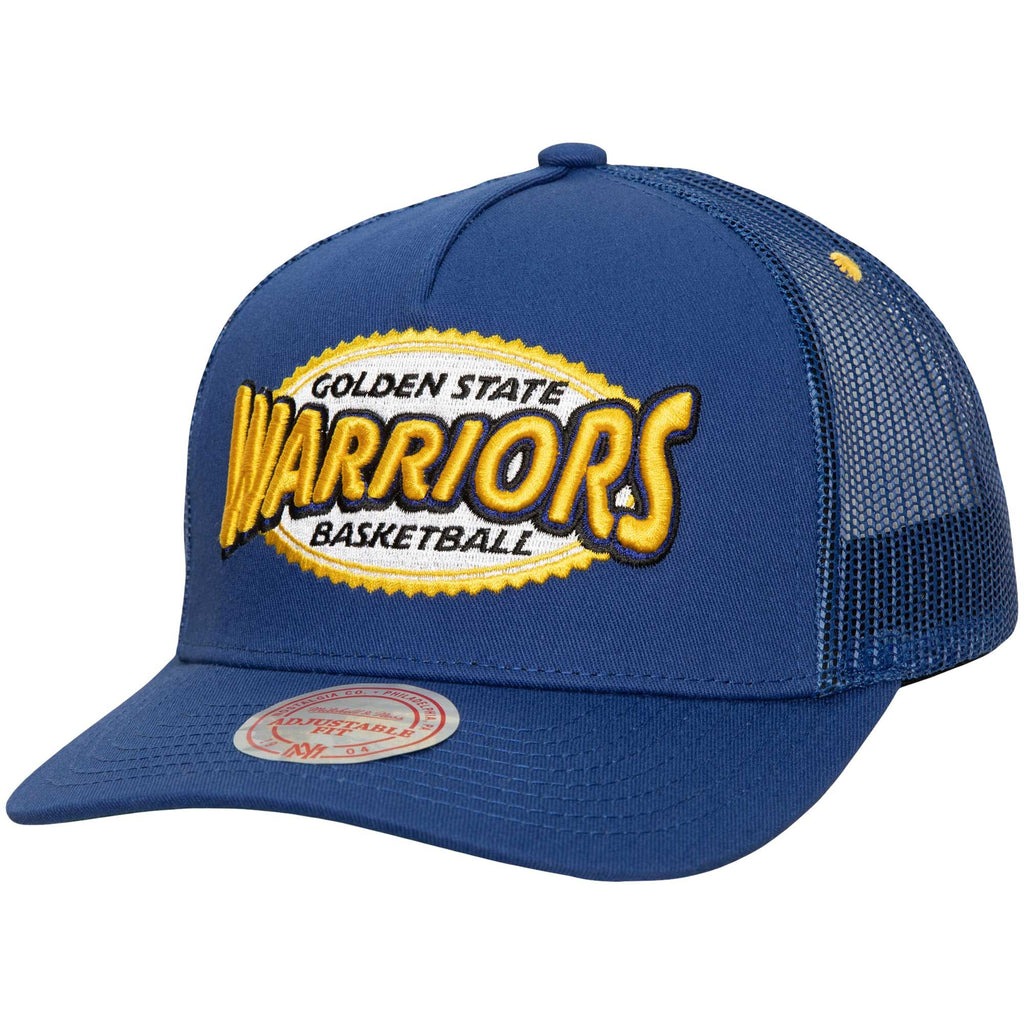 Mens MITCHELL & NESS NBA TEAM SEAL TRUCKER HWC WARRIORS