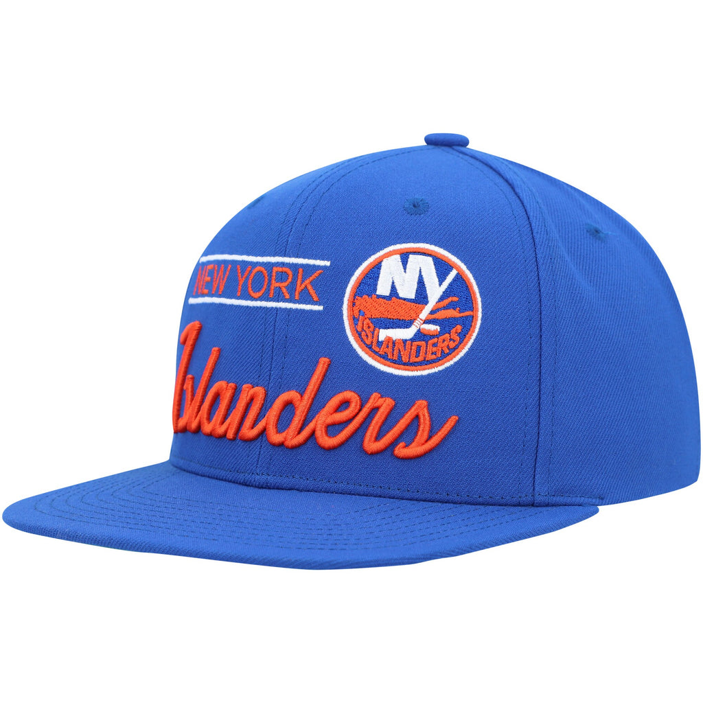 MENS MITCHELL & NESS NHL RETRO LOCK UP SNAPBACK ISLANDERS - BLUE